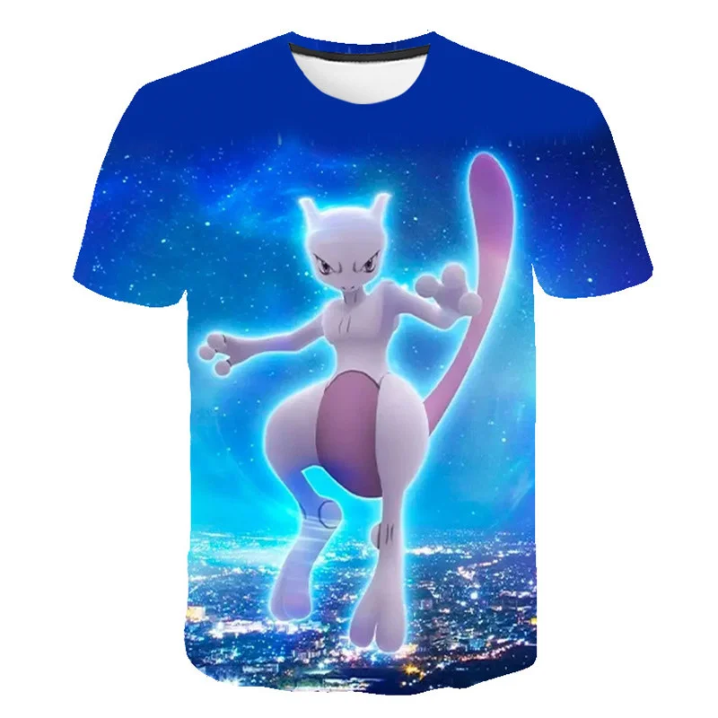 T-Shirts best of sale 2022 Summer Boys T Shirt Cartoon pokemon Baby Print 3D Harajuku T-shirts Short Sleeves Children Clothing Kids Clothes Tee Tops star wars t shirt