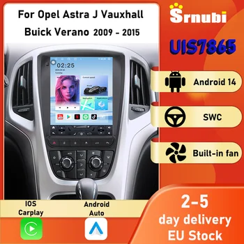 Radio con pantalla táctil IPS de 9,7 pulgadas para coche, Android, navegación GPS, WiFi, 4G, CarPlay inalámbrico, Android Auto, Bluetooth, FM, RDS, USB, Mirror Link, reproductor multimedia para Opel Astra J, Vauxhall, Buick Verano 2009-2015 1