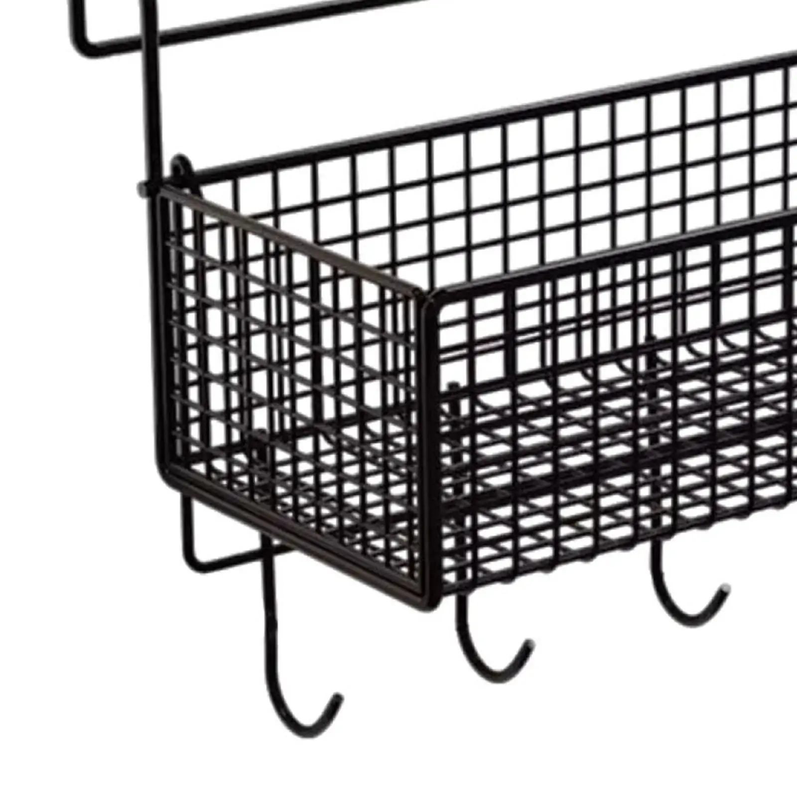 Bedside Hanging Storage Basket Convenient Multifunctional Metal Rack for Hotel Bed & Bunk Bed Bathroom Kitchen Dormitory