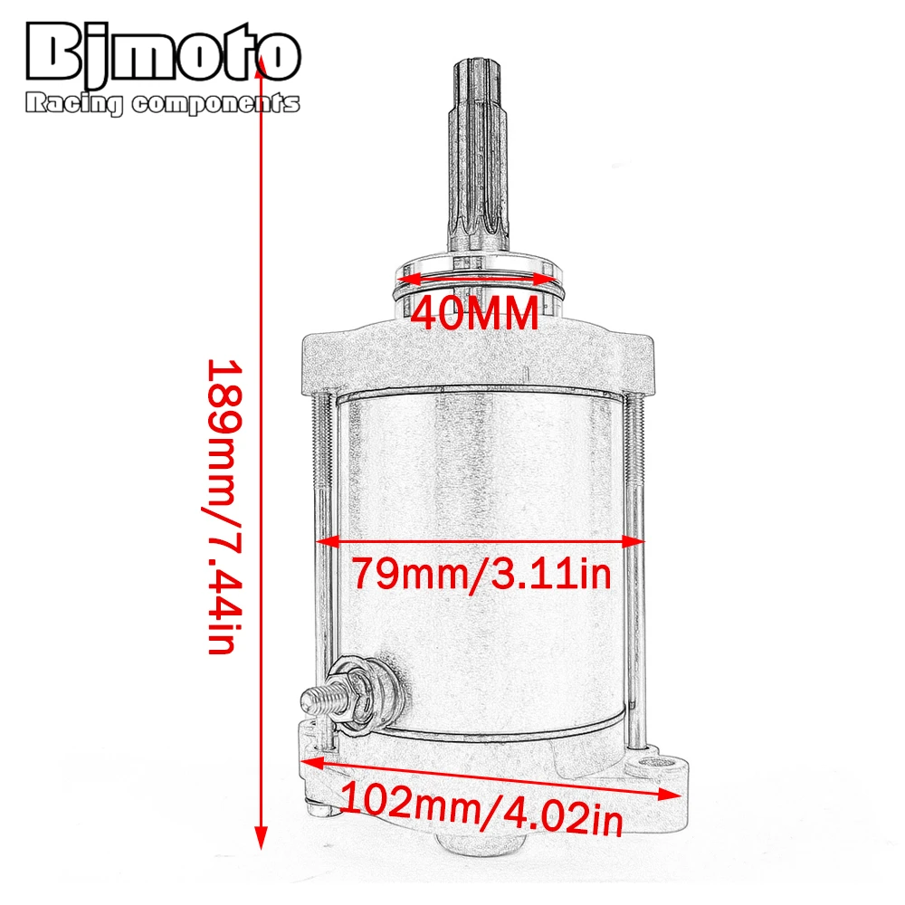 31100-12D01 Starter Motor For Suzuki XF650 Freewind DR650 DR650S DR650SE DR650RE DR650RSE LT-F500F QuadRunner 500 4WD