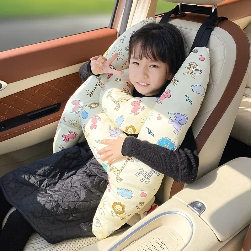 차량용 수면 조절 헤드레스트 베개 H형 목 어린이 베개 차량용 안전벨트 보호 헤드레스트 / H형 차량용 베개
