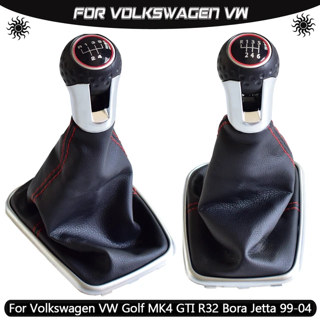 Für volkswagen vw 1999-2004 golf 4 iv mk4 gti r32 bora jetta mt 12mm 5 / 6  gang auto schaltknauf hebel schalter gaitor boot - AliExpress