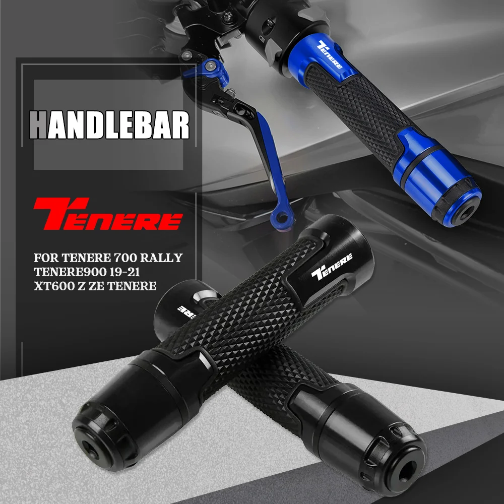 

Motorcycle CNC Aluminum Handlebar Grips Hand Grips Ends 7/8" 22mm FOR YAMAHA TENERE 700 RALLY TENERE900 19-21 XT600 Z ZE TENERE