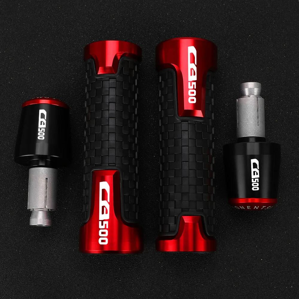 

7/8" 22MM Moto For HONDA CB500 CB 500 1994 1995 1996 Motorcycle Aluminum Accessories Handlebar Grips Handle Bar Cap End Plugs