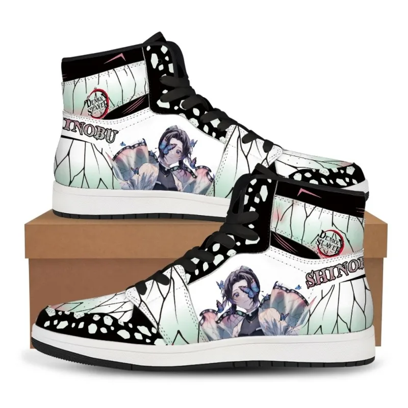 Anime Demon Slayer Nezuko Shinobu High Top Sneakers for Man Women