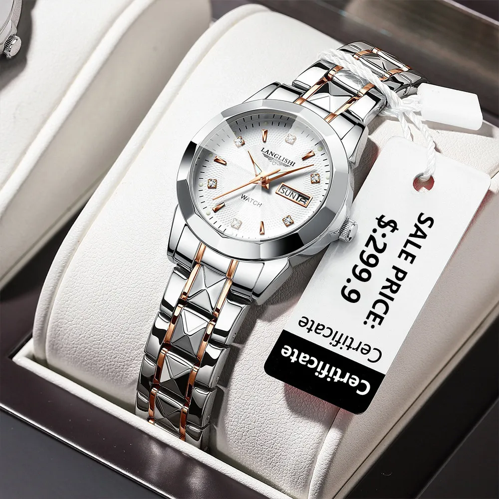 Tanio POEDAGAR Exquisite minimalistyczny zegarek damski luksusowa moda