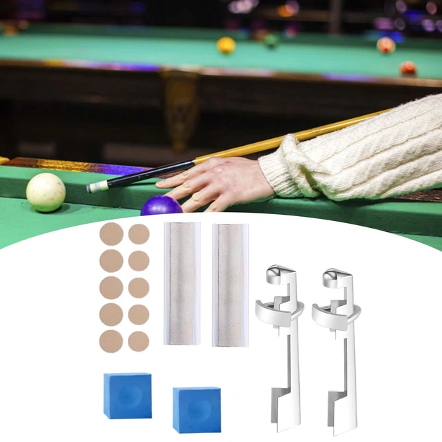 Kit de réparation de queue de billard : 1 pince à pointe, 2