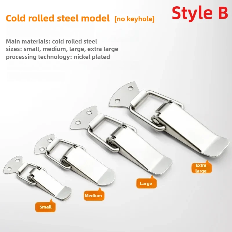2 PCS Toggle Latches Spring Loaded Clamp Clip Case Box Latch Catch Toggle Tension Lock Lever Clasp Closures Crate Lock Snap