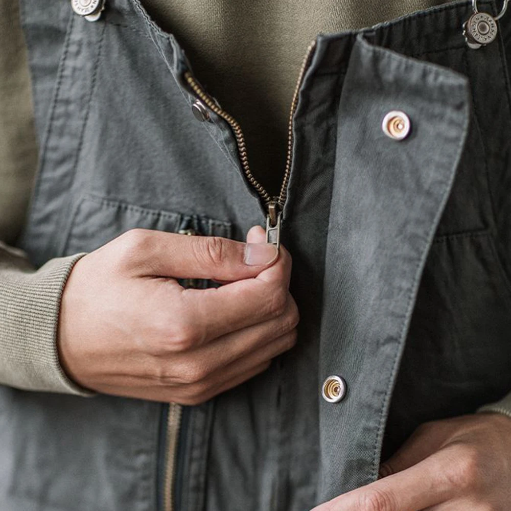 Loose Casual Overalls Men's Straight Overalls American Retro Ami Khaki Trend All-match One-piece Suspenders Trousers denim overalls