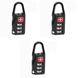 Mini Alloy Anti - Theft Combination Padlock for Travel and Outdoor Use (3PCS)