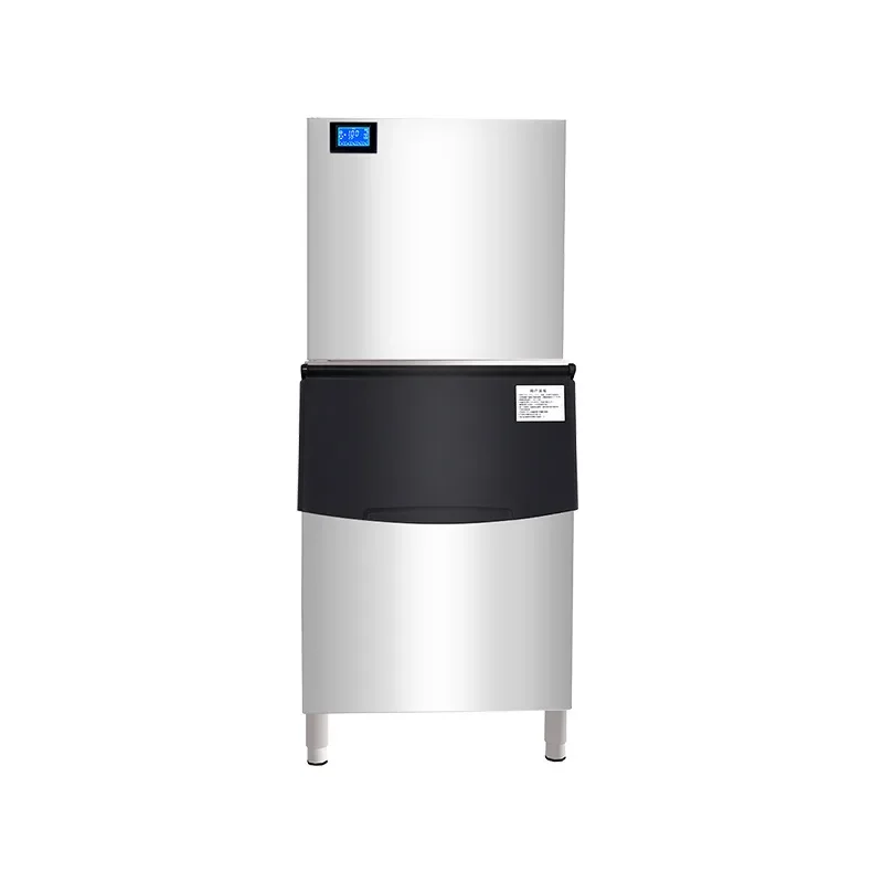 160kg Commercial Ice Maker 800W Stainless Steel Ice Cube Maker Machine For Commercial Beverage Shop