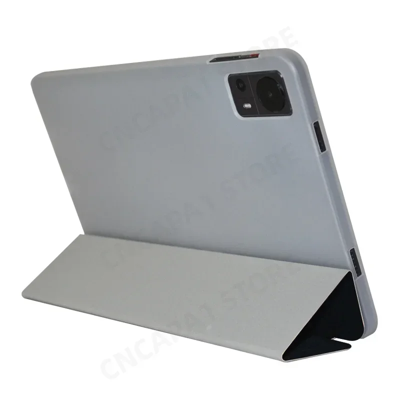 Capa de Suporte Tri-dobrável para Teclast T60 Tablet de 12 pc Couro Fólio pu Funda com Casca Traseira Tpu Sono Automático Inteligente Despertar - Imagem 5