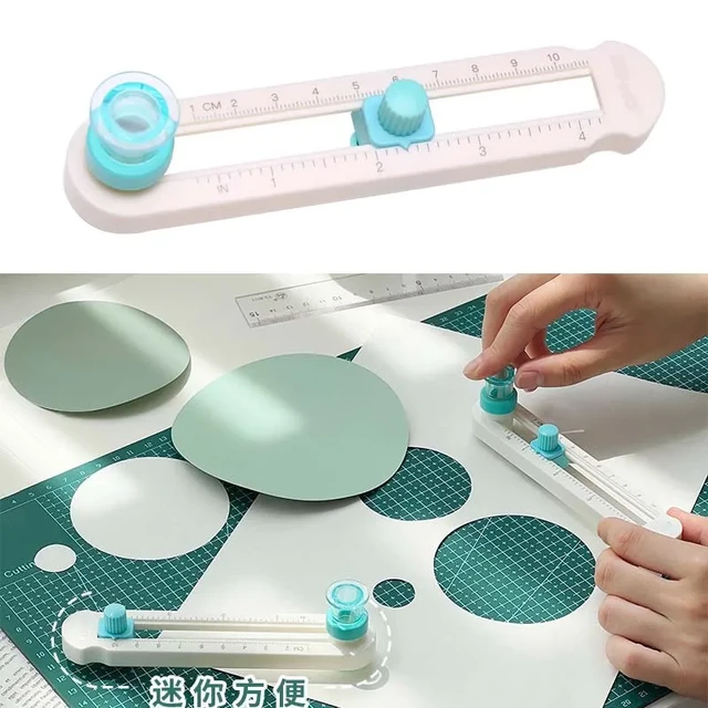 Card Craft Tool Circle Cutter  Plastic Compass Circle Cutter - Circle  Cutter Round - Aliexpress