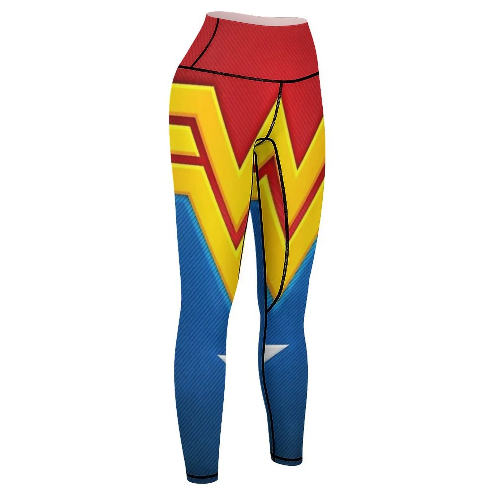 Wonderful Girl Red Gold blue Leggings Tight fitting woman sport pants sports tennis for sporty woman gym Womens Leggings