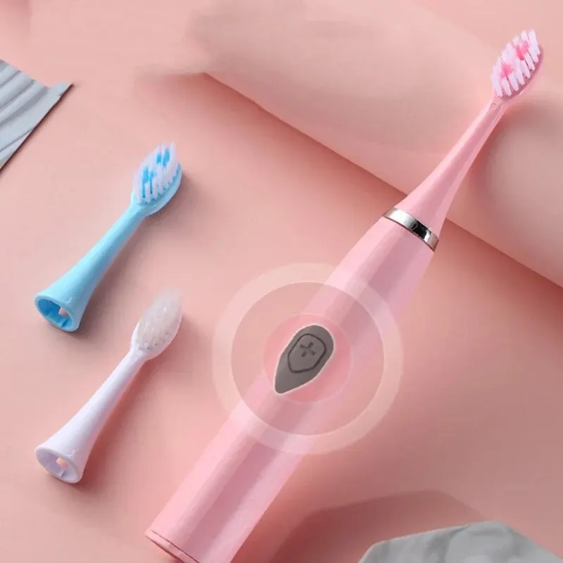 Electric toothbrush 1pc adult model soft bristle battery model family set