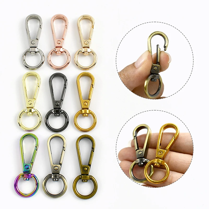 Multi-Pack Metal Swivel Lobster Snap Hooks