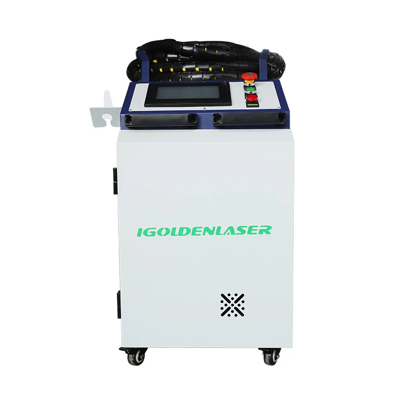 

Igoldencnc 1000w 2000w laser metal surface rust removal handheld portable laser cleaning machine