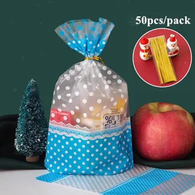 thumbnail image 1 of Bolsas de bricolaje de 50 piezas + alambres dorados con parte superior abierta para regalos, bolsas de pie para cumpleaños, bodas, fiestas, panaderías, galletas, bocadillos, galletas, dulces, bolsas d, 1 of 5