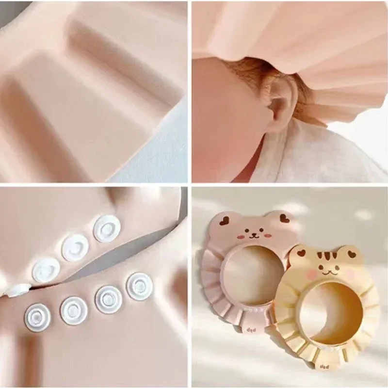 Adjustable Baby Shampoo Cap for 0-6 Years Children hair wash hat shampoo shower cap
