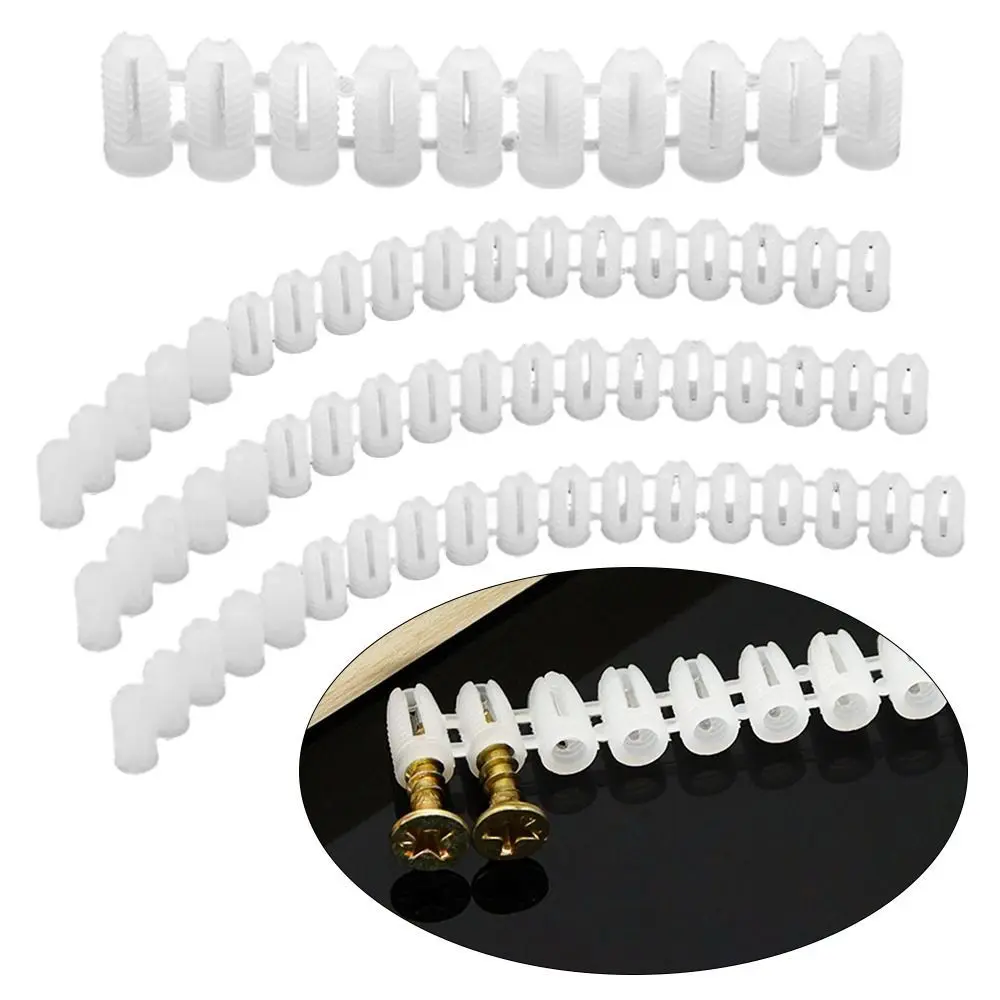 Wall Plug Anchor M4 Expansion Pipe Tube Plastic Expansion Bolt Cabinet Door Hinge Pipe Column Practical Furniture Hardware stainless steel hinges,door hinges,gas strut hinges,plastic hinges,nylon hinges