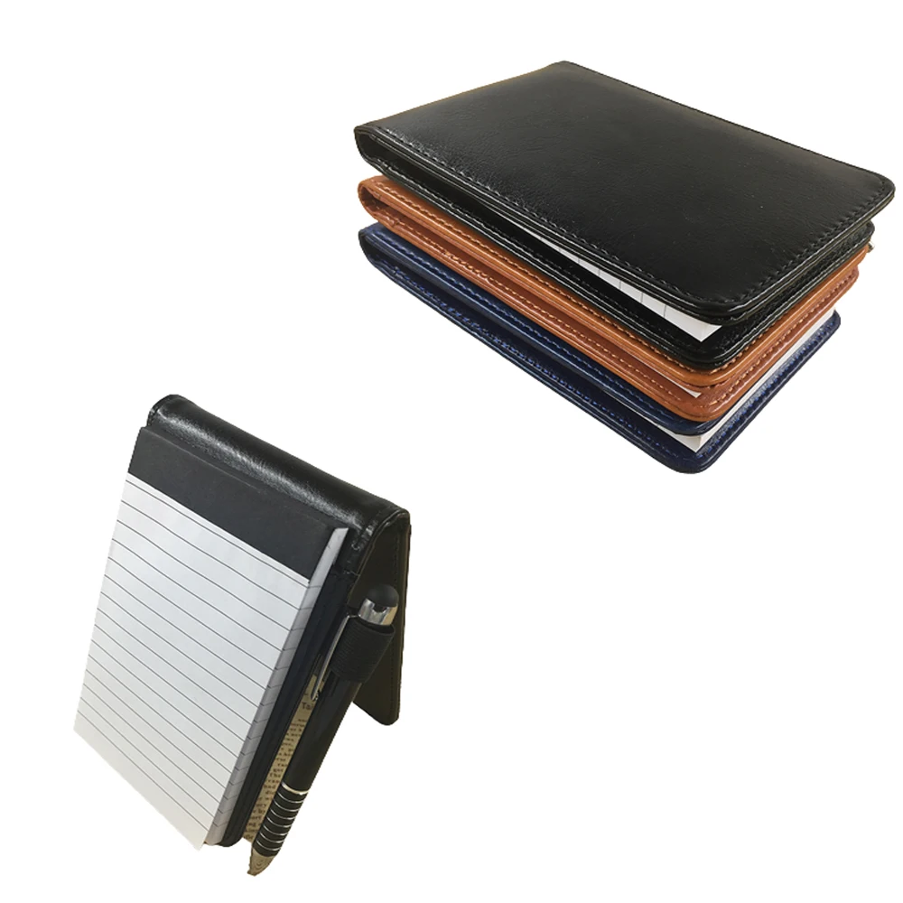 FINEASY Mini Bloc Note de Poche A7 Carnet de Notes en Cuir PU avec