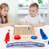 Wooden Math Multiplication Board Montessori Counting Toy Kids Early Learning Educational Toys Interactive Game for Children Gift 6