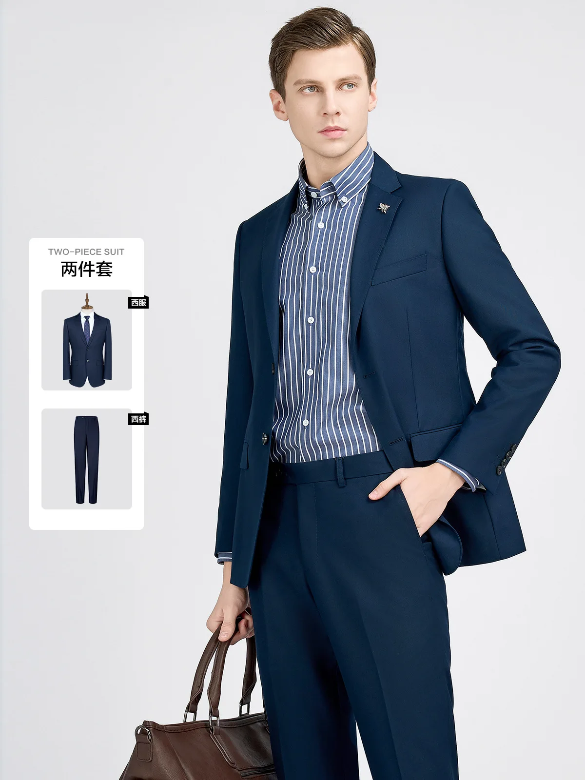 Men's High-quality Suit Business Professional Youth Office Worker Formal Dress Wedding Banquet Gentleman Suit Dress Two-piece