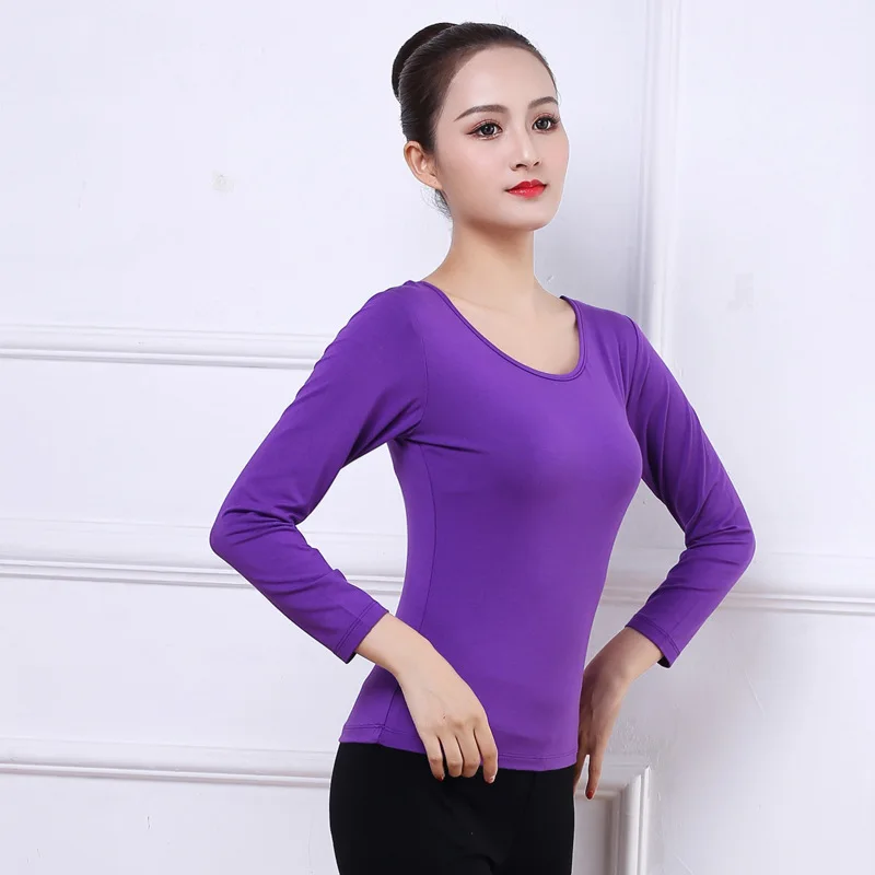 Women's Short-Sleeved Dance T-Shirt - Purple