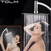 6 Inch Chrome High Pressure 360 Adjustable Large Round R ainfall Sprayer Bathroom Hand Held Shower Head Shower Faucet 4