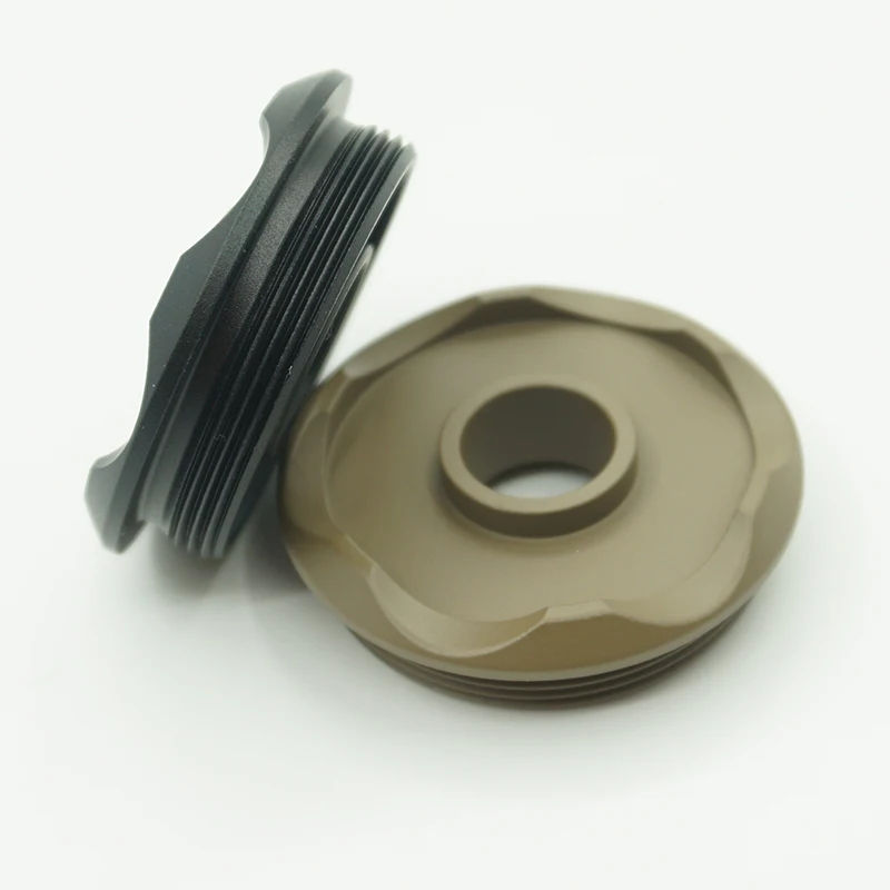 엔드 스레드 캡, 32mm 스레드 파이프 패스너에 적합, 블랙 다크 브라운