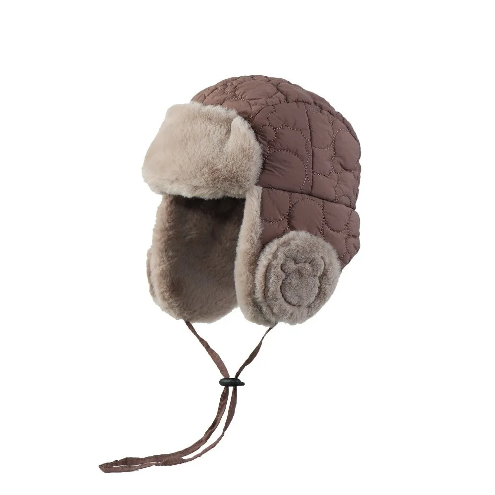 Warm Velvet Kids Hat Windproof Coldproof Pullover Cap
