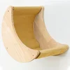 Wall Mounted Cat Tree Cat Climbing Wooden Shelves Climbing Hammock Set Scratching Post and Ladder for Cats Playing and Sleeping 5