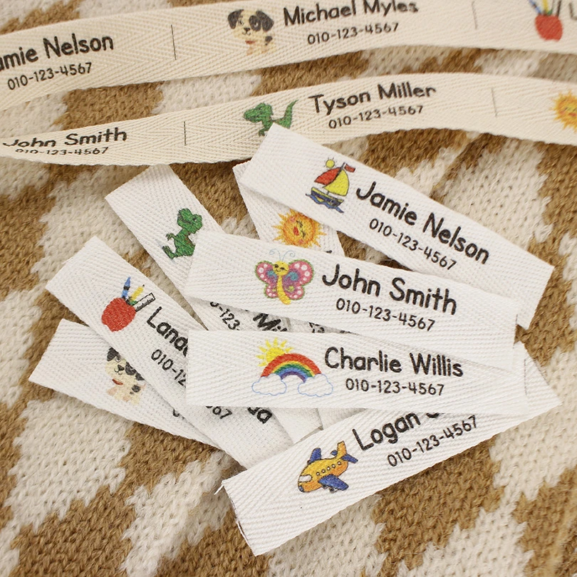 15x70mm Custom labels,Twill Tags,for clothes,Personalizada ...