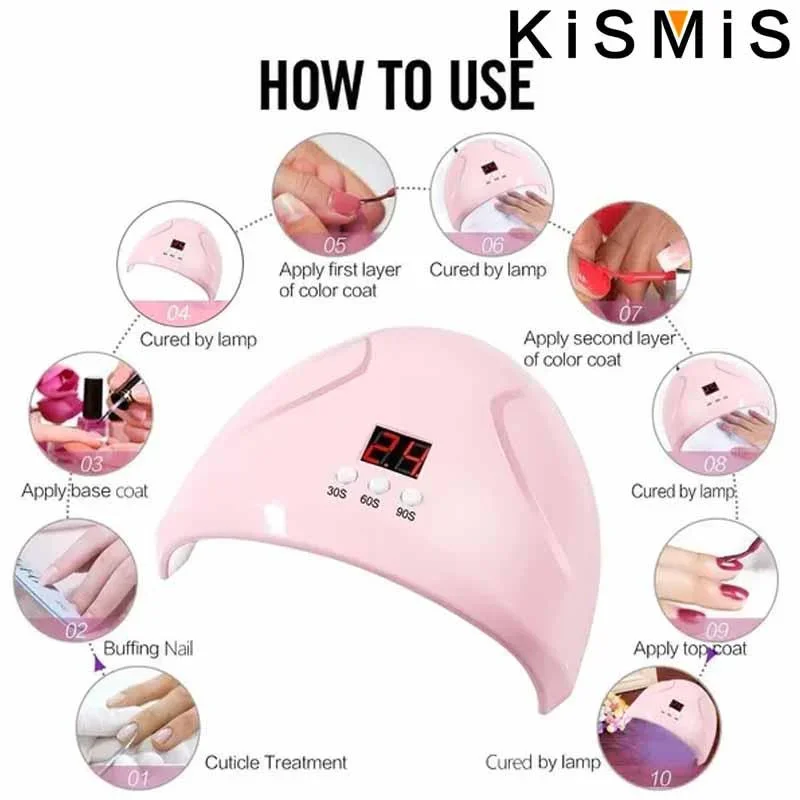 36W LCD 디스플레이 네일 라이트 12 LED 라이트 USB UV 젤 네일 건조기 젤 네일용 적외선 센서 타이머 네일 건조기