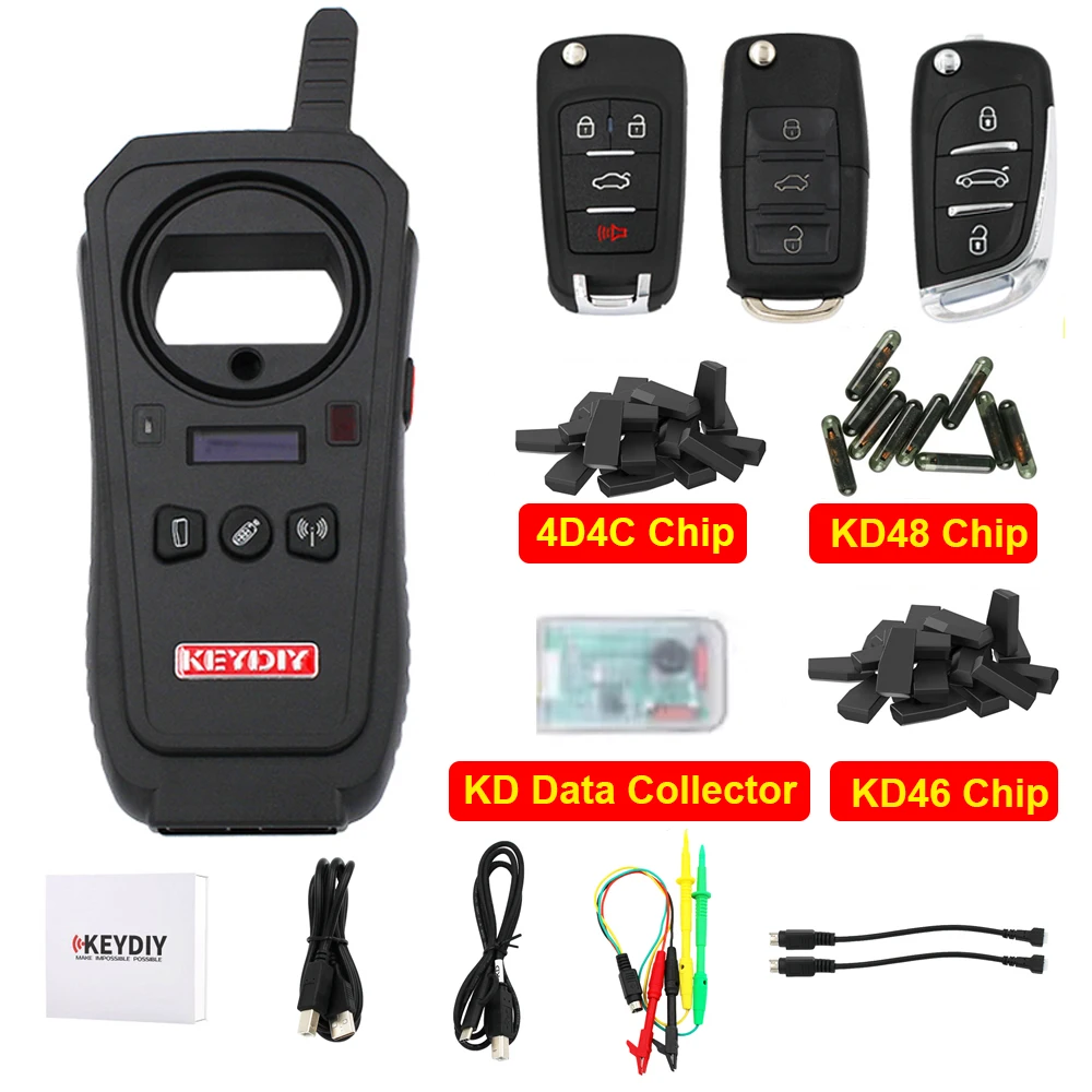

KEYDIY KD-X2 KD X2 Car Key Programmer Remote Maker Unlocker Generator 96bit 48 Transponder Chip Reader Copier KD 4D4C 48 46 Chip