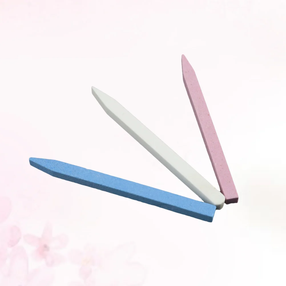

5pcs Nail Files Pumice Stone Manicure Buffing Tools for Home Salon (Random Color)