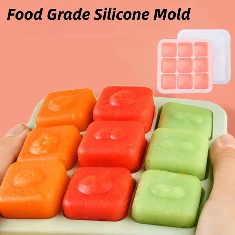 

Silicone Chocolate Molds 9 Cavities Square Mold DIY Handmade Baking Cake Pan Soap Ice Making,Pudding,Muffin,Loaf,Brownie,Jelly