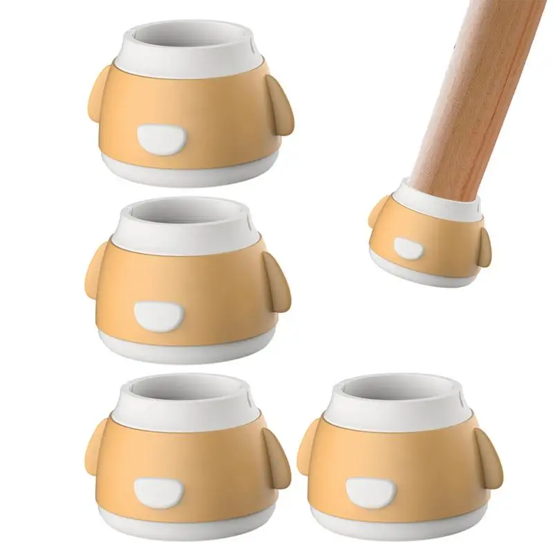 

Round Silicone Covers For Chair Legs Anti-Slip Chair Legs Shock Absorbing Protectors Chair Decorations For Living Room Nursery