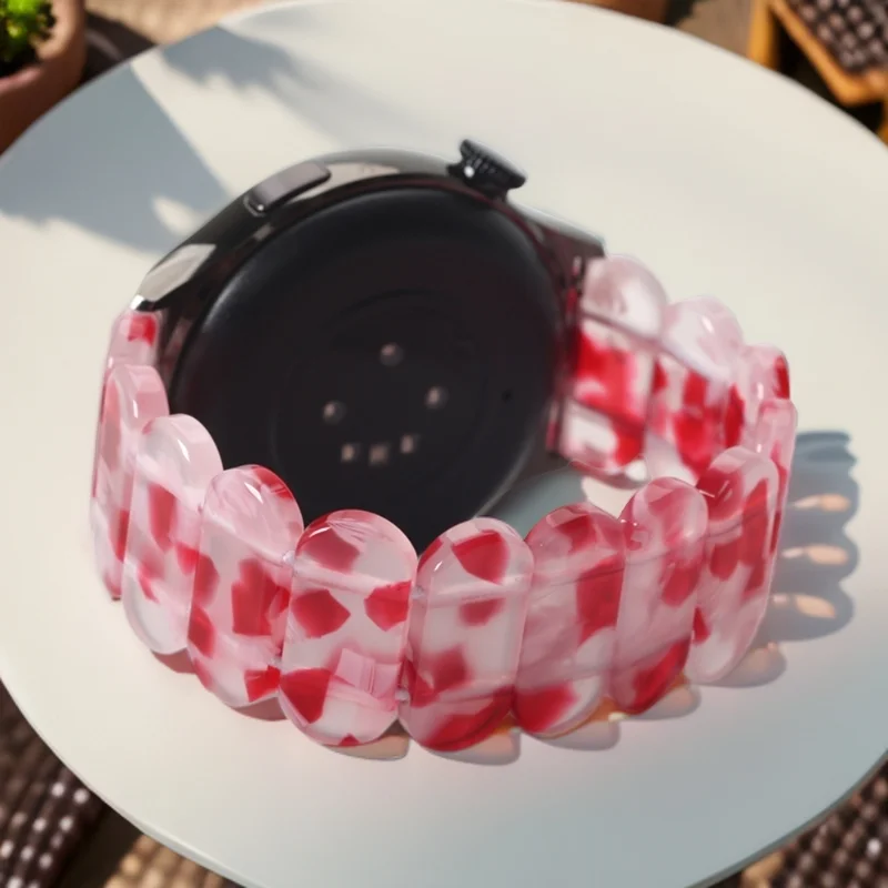 Resin Beaded Elastic Bracelet Band for Smartwatches (40mm/44mm)
