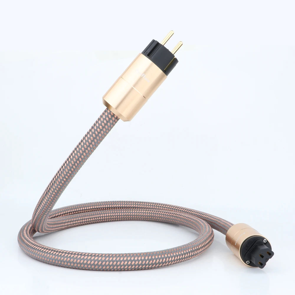 

HI End Schuko Accuphase EU Power Plug Cable Power Cord CD Amplifier Amp HIFI AC Mains Power Cable EU Schuko Power Line