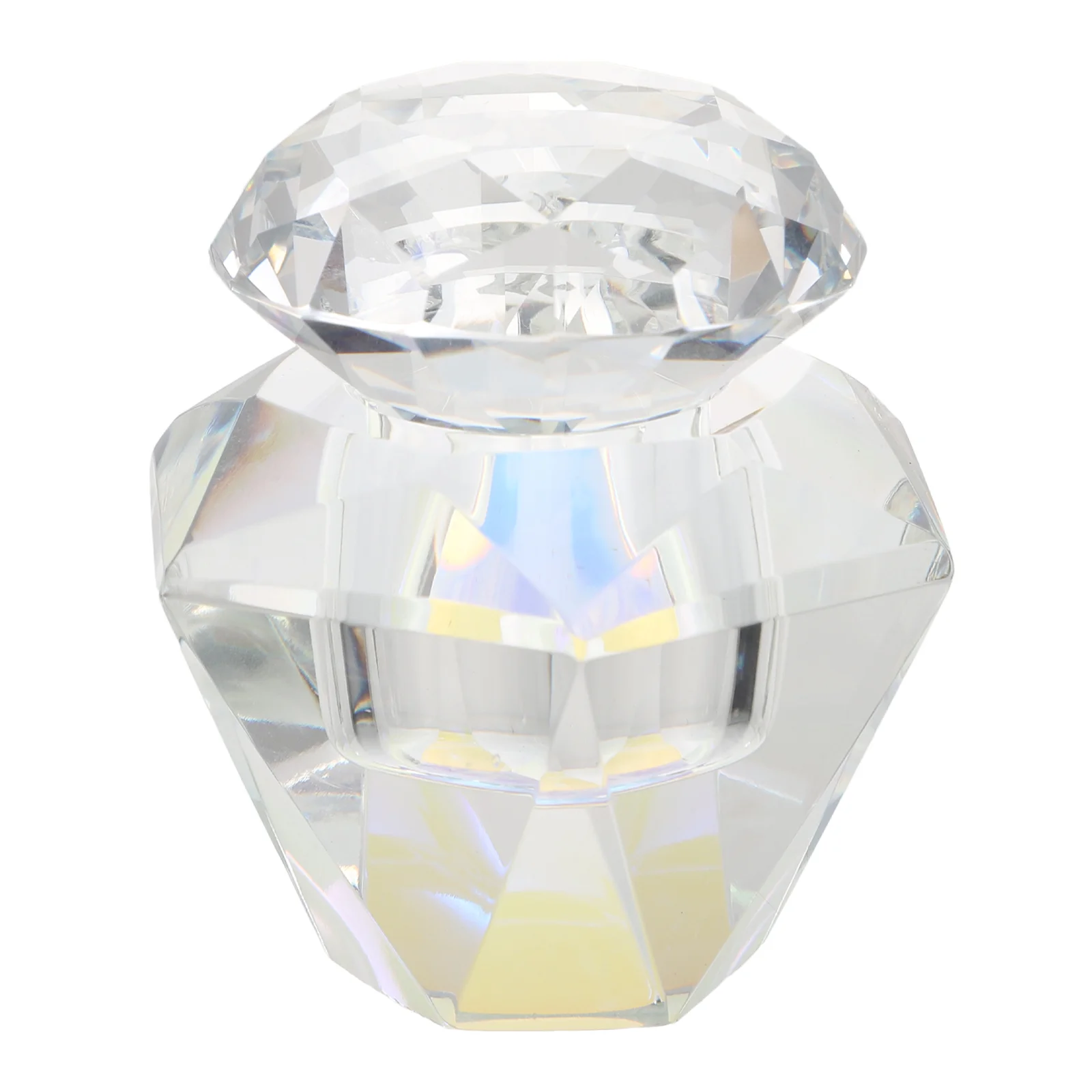

1Pc Crystal Glass Jar with Lid Nail Acrylic Liquid Powder Cup Bowl Dish Tools