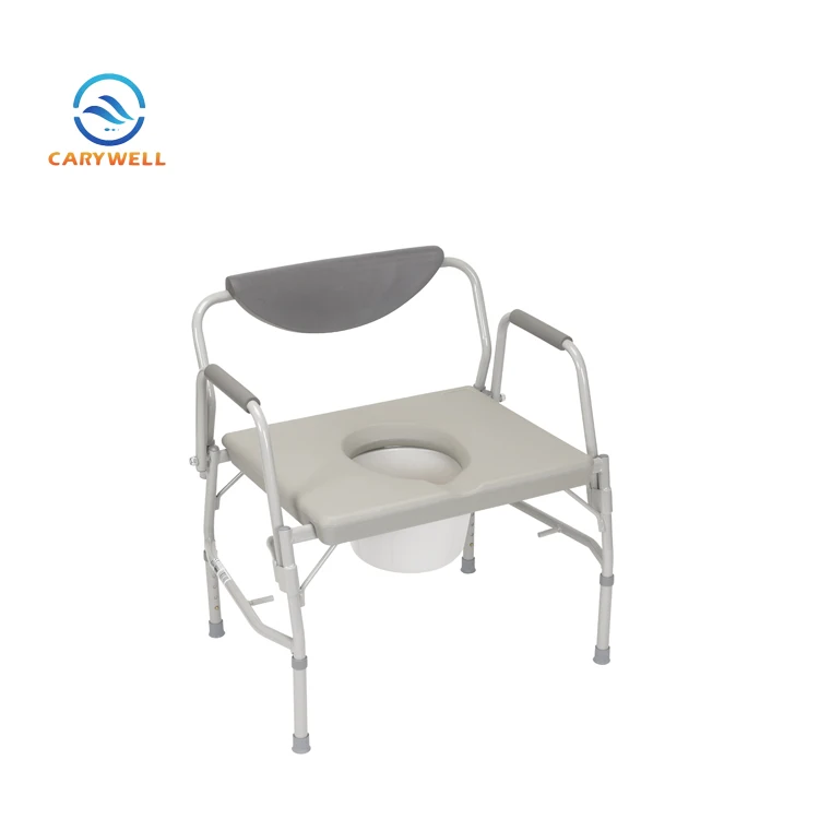 Elderly Care Products Steel Heavy Duty Adult Commode Chair Bariatric Commode For Disabled 3
