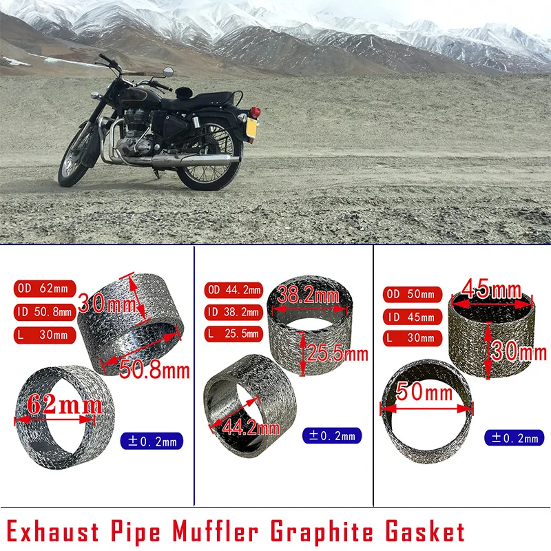 Exhaust Pipe Gasket Motorcycle Honda Suzuki Exhaust Gasket Muffler