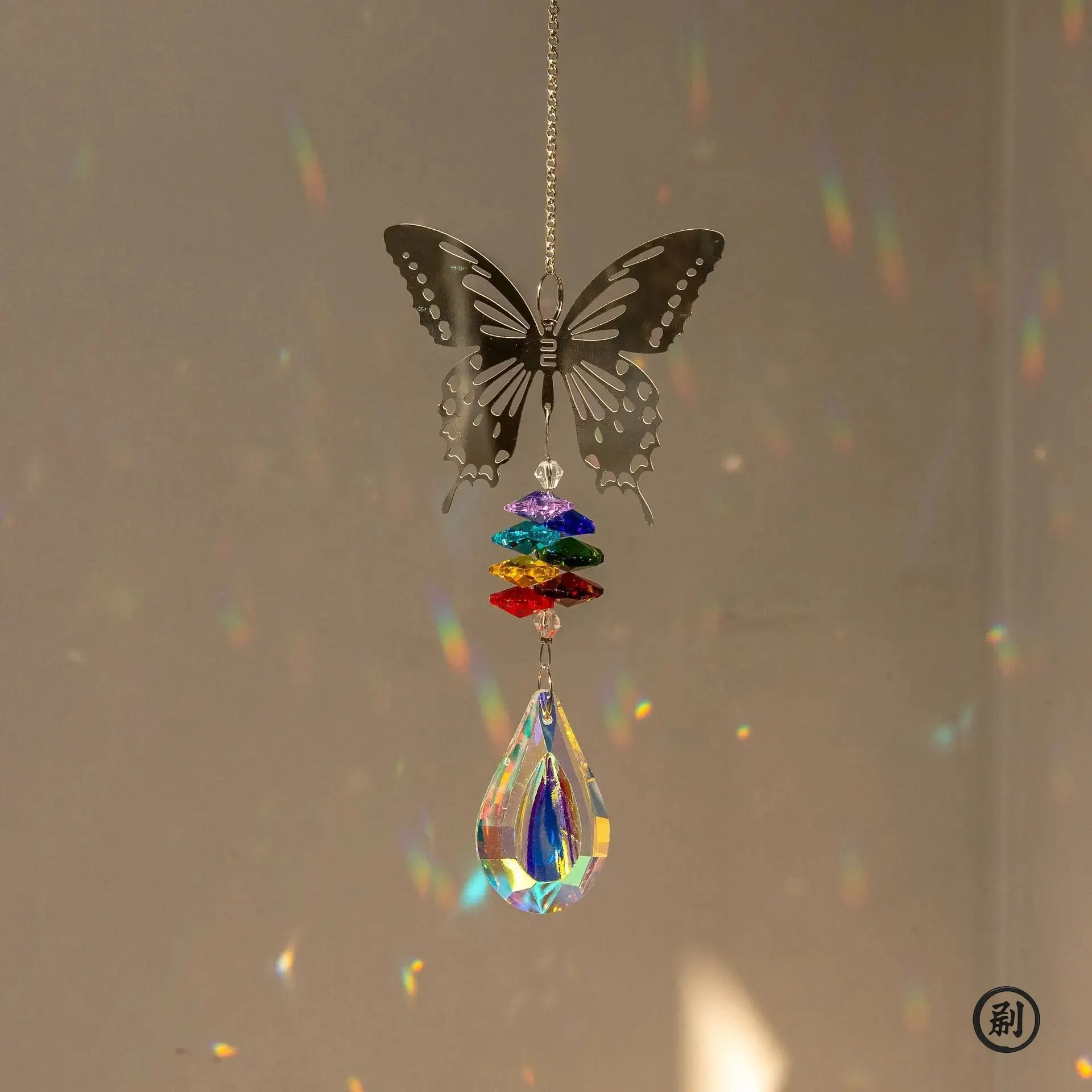 Crystal ornament Crystal Sun Catcher Prisms Hanging Rainbow Chaser Window Wind Chime Tree of Life Home Decoration Car Art Hanging Pendant