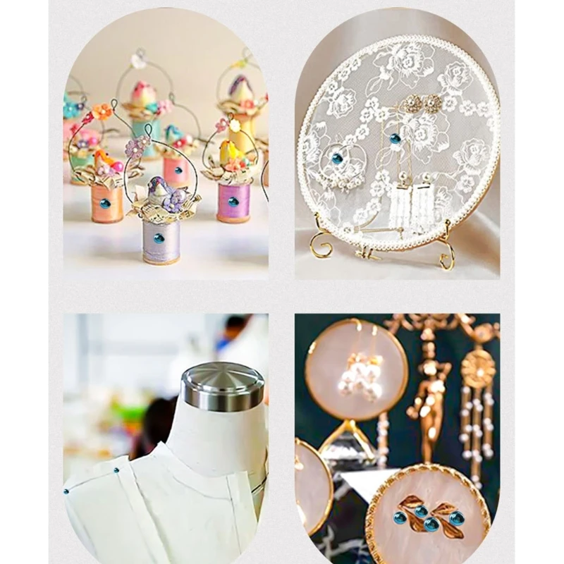 50/100Pcs Metal Pushpin Map Pin I-shape Push Pin Thumb Tacks for Cork Board, Sewing with Clear Box for Fabric Sewing