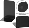 Simple ins wind book stand metal desktop book stand student book block large thickened 2 pieces storage rack stationery black 2