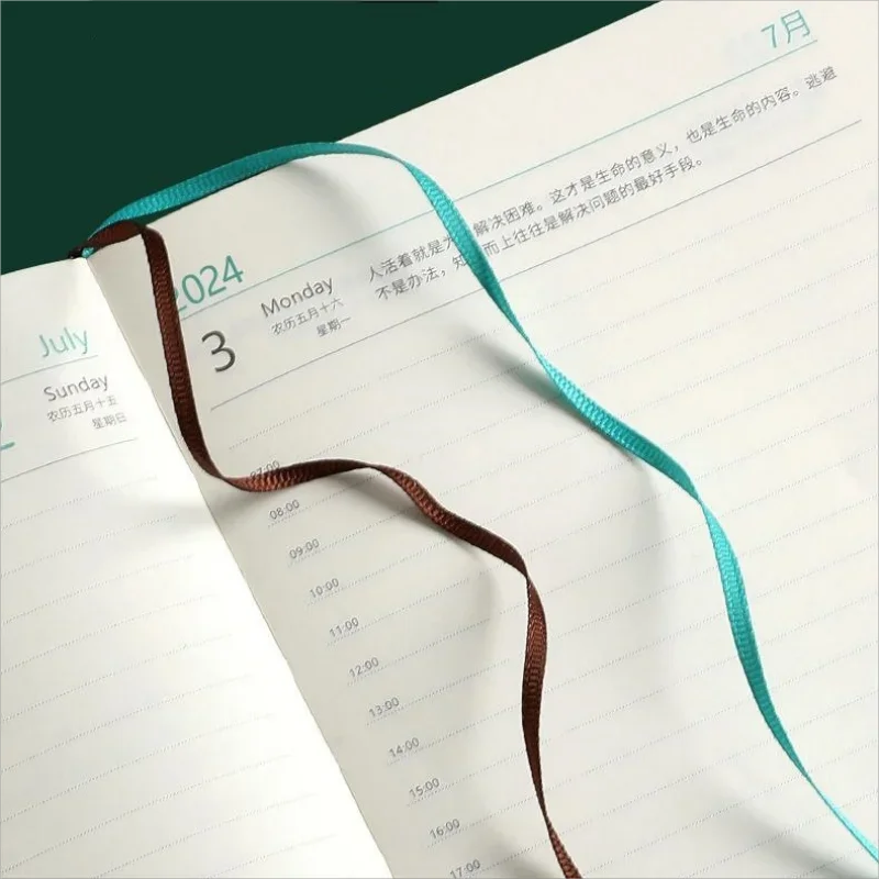 Agenda 2024 Planning Notebook Plan Chinese Internal Page Notebook 365 Day Plan Monthly Plan Calendar Schedule School Diary Book