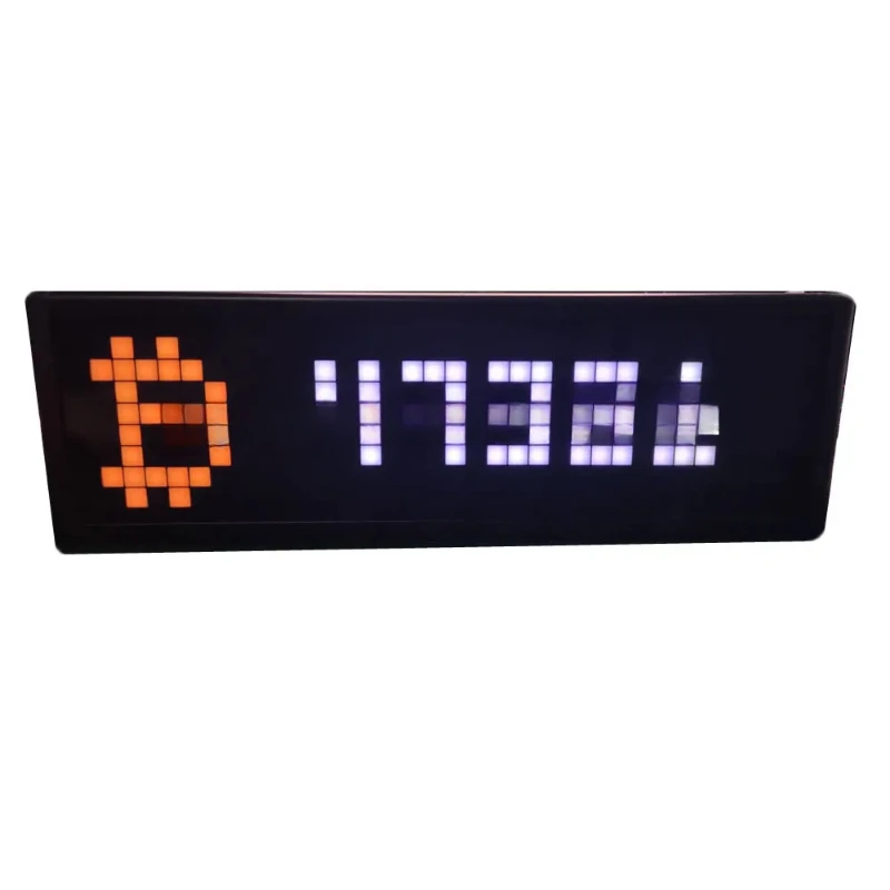 

Bitcoin digital currency market display cryptocurrency real time price display desktop decoration WIFI connect
