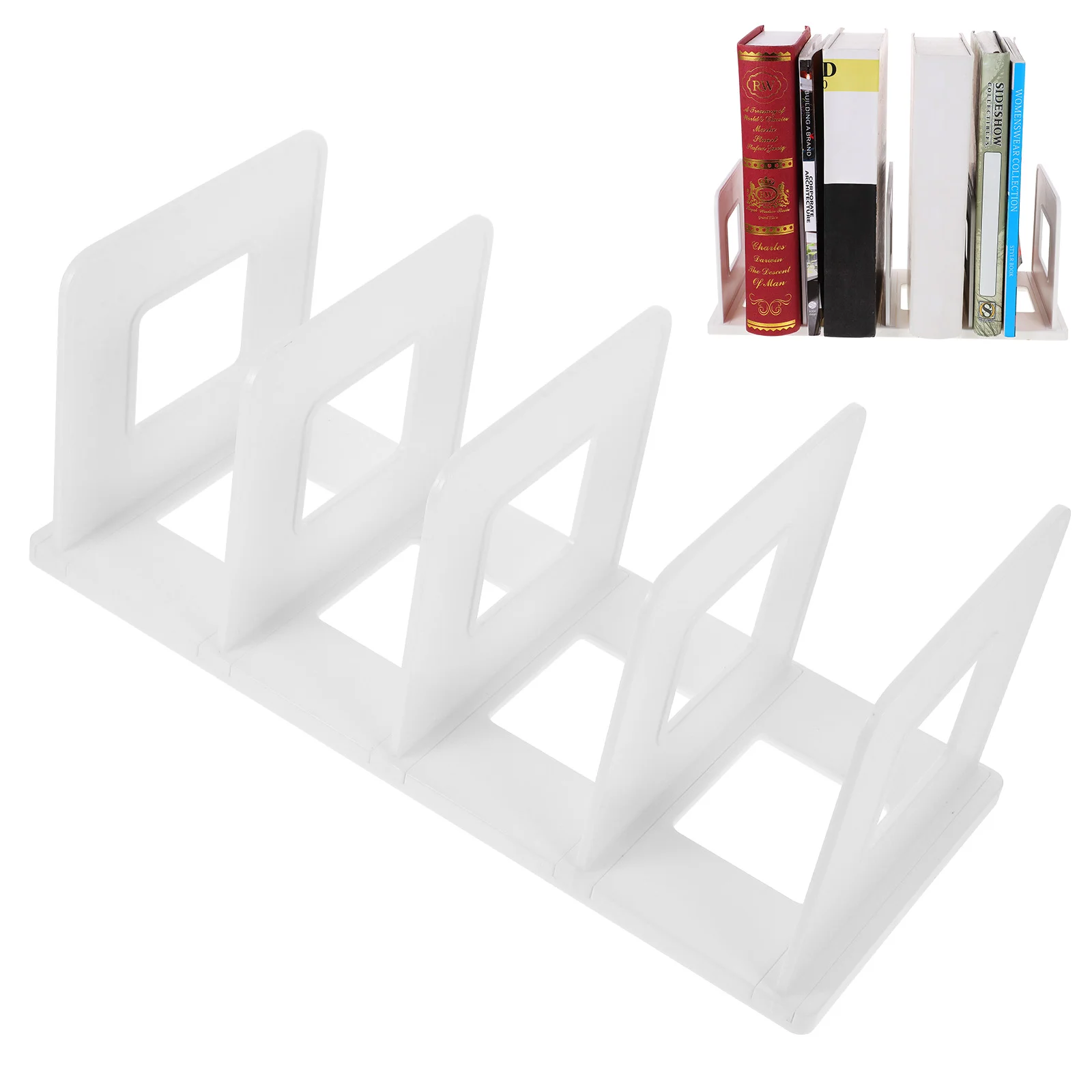 

Divider Bookends Organizer for Desk Convenient Multi-function Stands Reading Folders