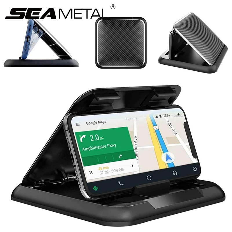 ABS Black Car Phone Holder Mount with Anti Slip GPS Navigation